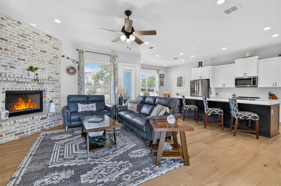 White oak wood floors throughout White oak wood floors throughout