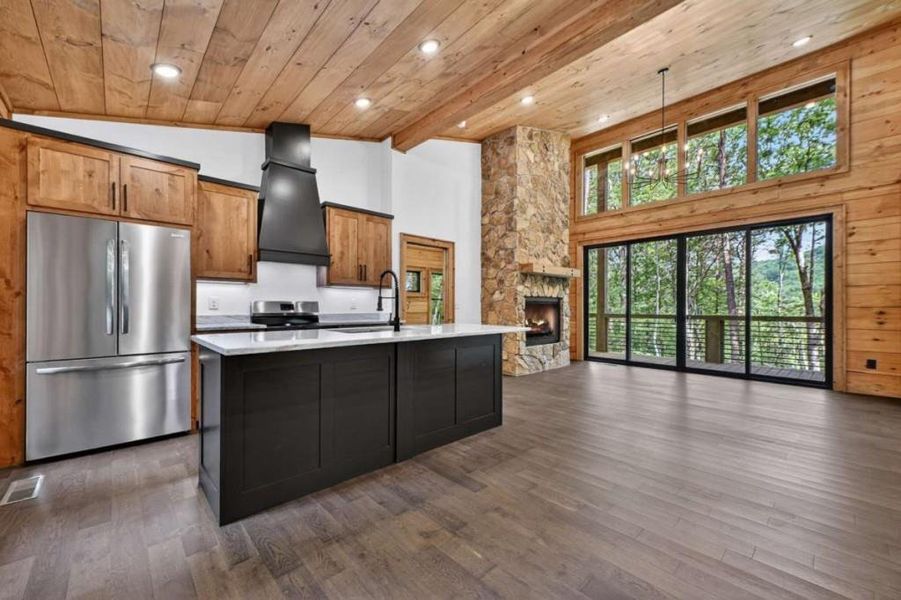 Furnished interior view inside a new home in , Blue Ridge (Image 7).