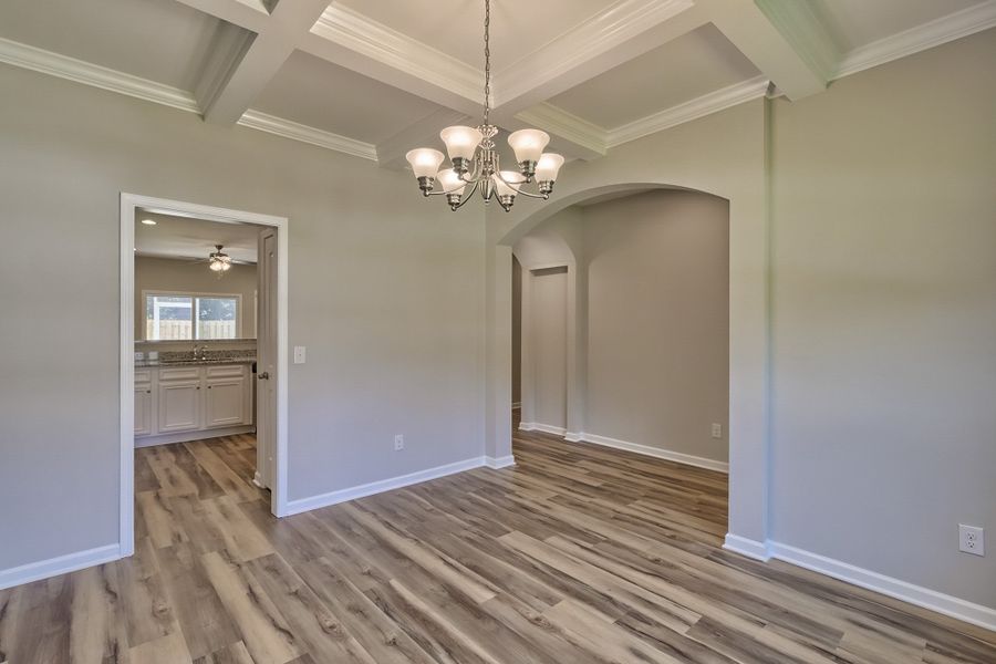 Representative unfurnished interior of a home built from the Dahlia by Great Southern Homes in Rolling Hills, Prosperity (Image 11).