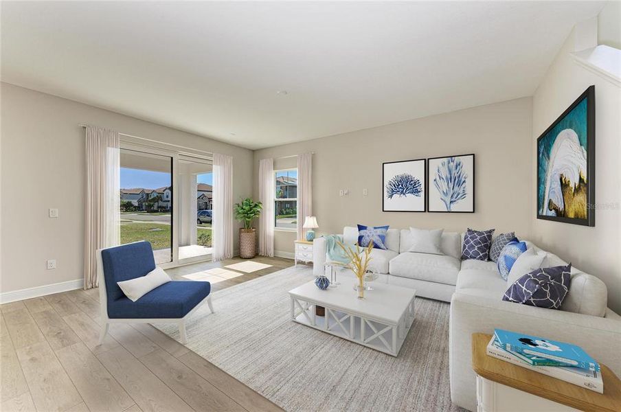 Furnished interior view inside a new home in Crosswind Ranch, Parrish (Image 4).