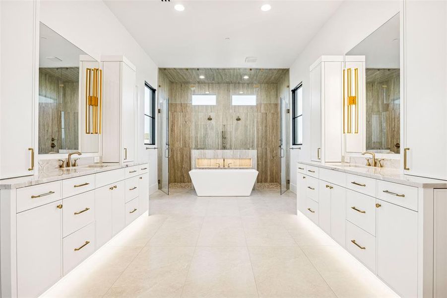 Furnished interior view inside a new home in , Bartonville (Image 18).