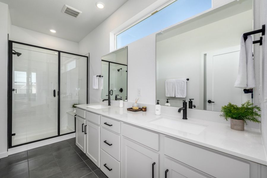 Furnished interior view inside a new home in Painted Prairie, Aurora (Image 31).