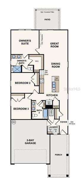2D floor plan layout of this home in Seminole Palms, Palm Coast, FL (Image 3). 2D floor plan layout of this home in Seminole Palms, Palm Coast, FL (Image 3).