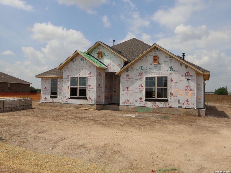 In-progress construction of a new home in Everly Estates, San Antonio, TX (Image 16).