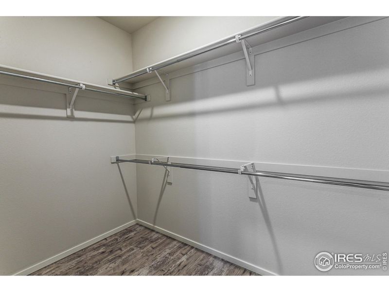 EXAMPLE PHOTO: MASTER BEDROOM WALK IN CLOSET