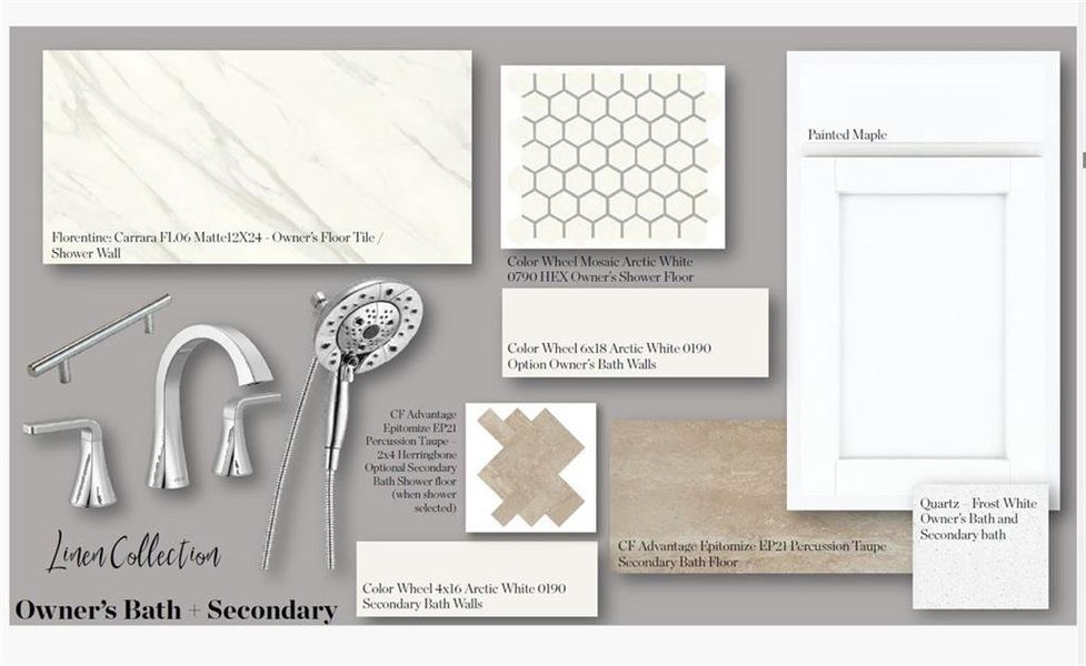 Sample of building materials used in homes in Brookside Reserve, Alpharetta (Image 25).