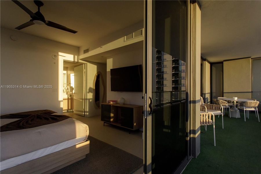 Furnished interior view inside a new home in , Miami (Image 10).