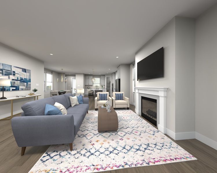 Furnished interior view inside a new home in Poplar Farms, Franklin (Image 5).