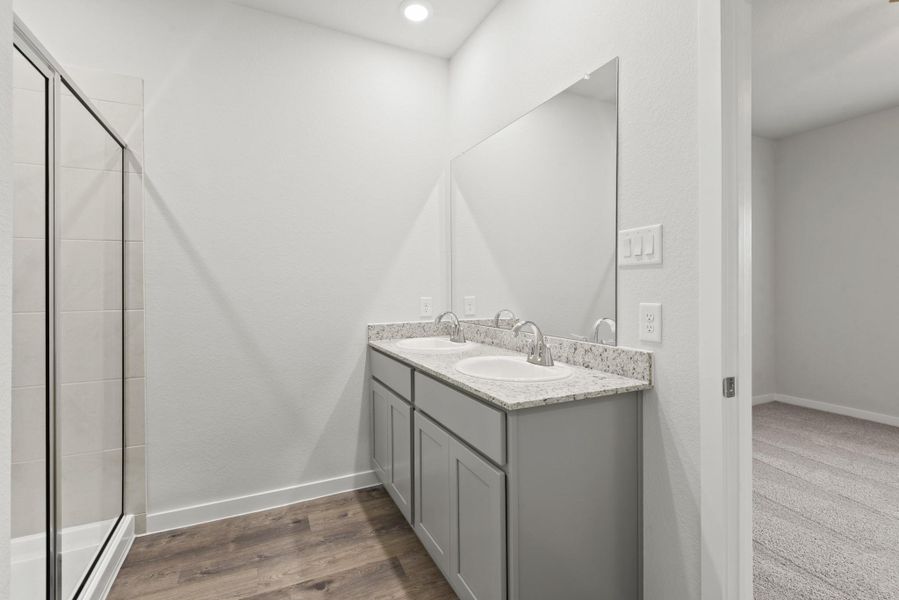 Furnished interior view inside a new home in Barrett Crossing, Crosby (Image 5).
