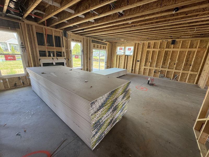 In-progress construction of a new home in The Meadows at Laurelbrook, Sherrills Ford, NC (Image 7).