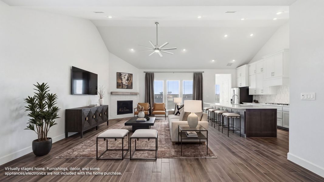 Furnished interior view inside a new home in Landmark, Denton (Image 7).