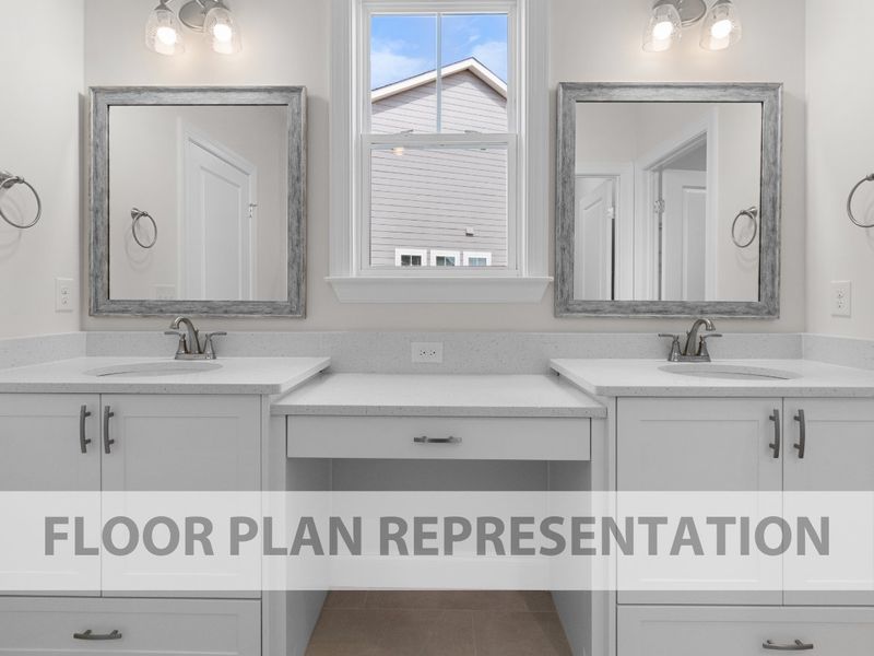 Furnished interior view inside a new home in Sinclair at Crawford Creek, Grovetown (Image 9).