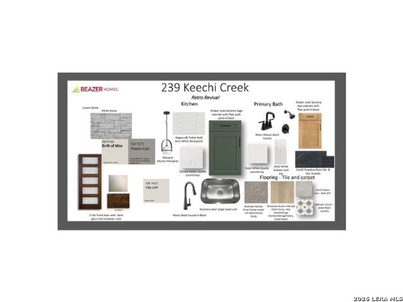 Sample of building materials used in homes in Flat Creek, Castroville (Image 3).