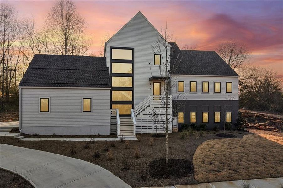 Front exterior of a new home in , Roswell, GA, highlighting curb appeal (Image 35).