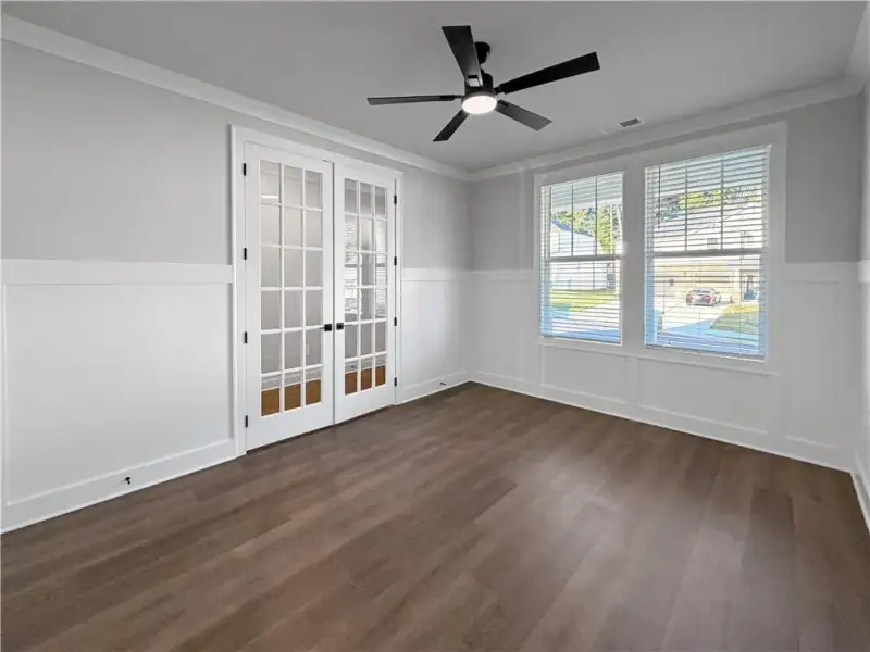 Spacious, unfurnished interior of a new home in Vines at Mill Creek - Legacy Series, Braselton (Image 19). Spacious, unfurnished interior of a new home in Vines at Mill Creek - Legacy Series, Braselton (Image 19).