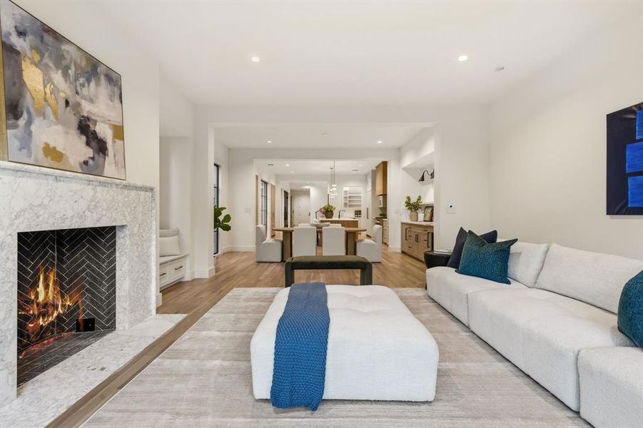 Furnished interior view inside a new home in , Dallas (Image 6).
