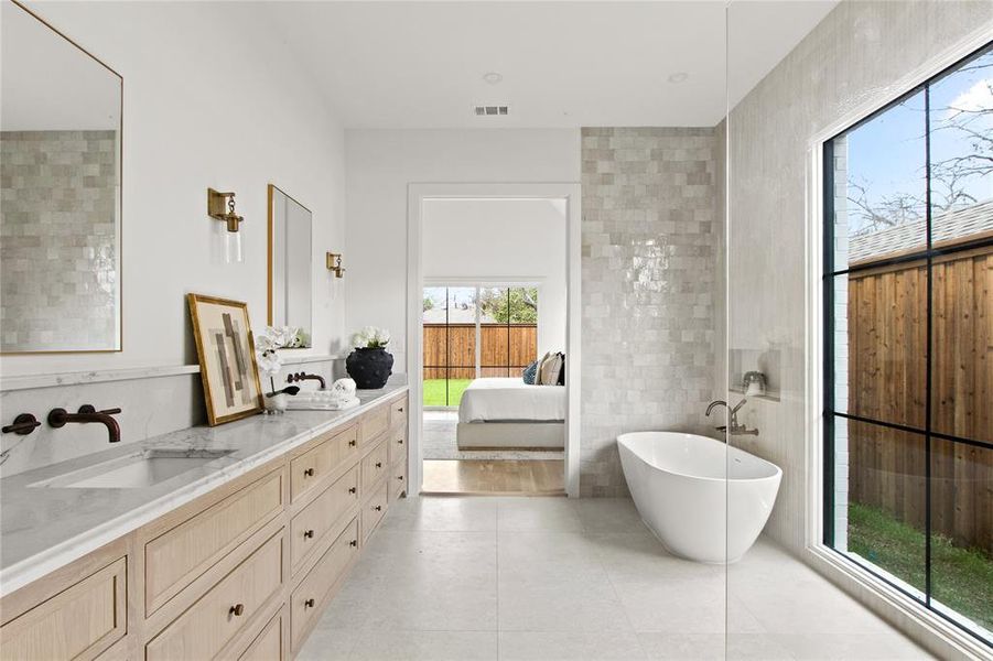 Furnished interior view inside a new home in , Dallas (Image 6).