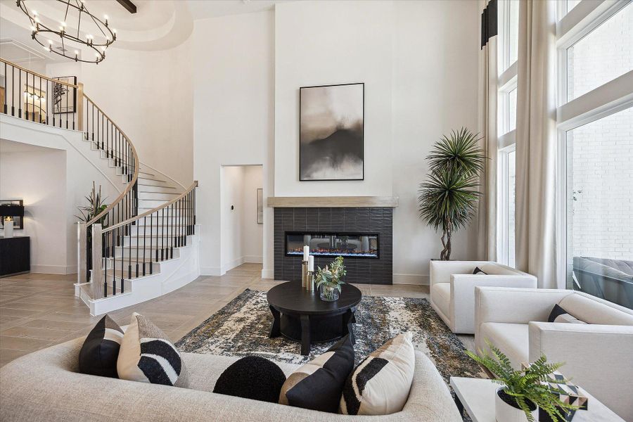 Furnished interior view inside a new home in Cross Creek West, Fulshear (Image 13). Furnished interior view inside a new home in Cross Creek West, Fulshear (Image 13).