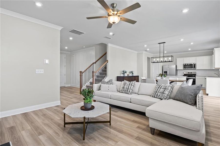 Furnished interior view inside a new home in Overland, Locust Grove (Image 8).