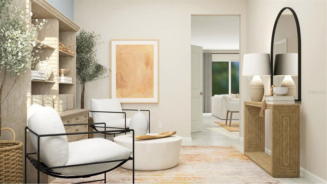 Furnished interior view inside a new home in , Clermont (Image 13).