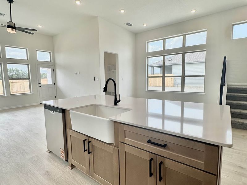 Furnished interior view inside a new home in Sage Hollow, Kyle (Image 7).