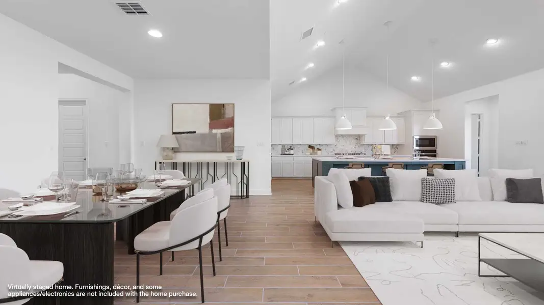 Representative furnished interior of a home built from the 2669W by Perry Homes in Meridiana, Rosharon (Image 4).