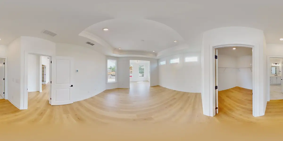 Representative unfurnished interior of a home built from the Portico by Epcon Communities in Lakeside at Millican Reserve, College Station (Image 25).