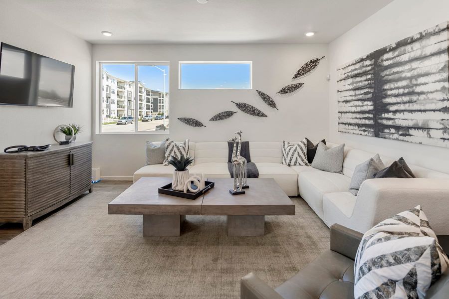 Representative furnished interior of a home built from the 4 by Tri Pointe Homes in Sugar Mill Village, Longmont (Image 12).
