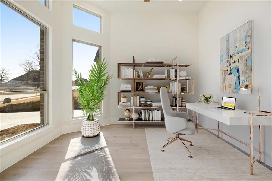 Furnished interior view inside a new home in , Denison (Image 9).