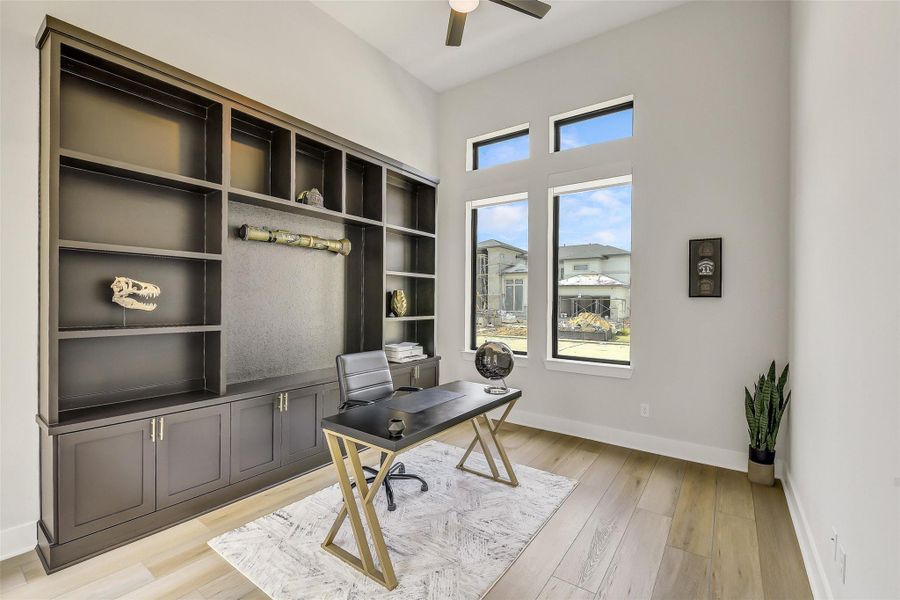 Furnished interior view inside a new home in Bridgeland 45', 50', 70', Cypress (Image 38). Furnished interior view inside a new home in Bridgeland 45', 50', 70', Cypress (Image 38).