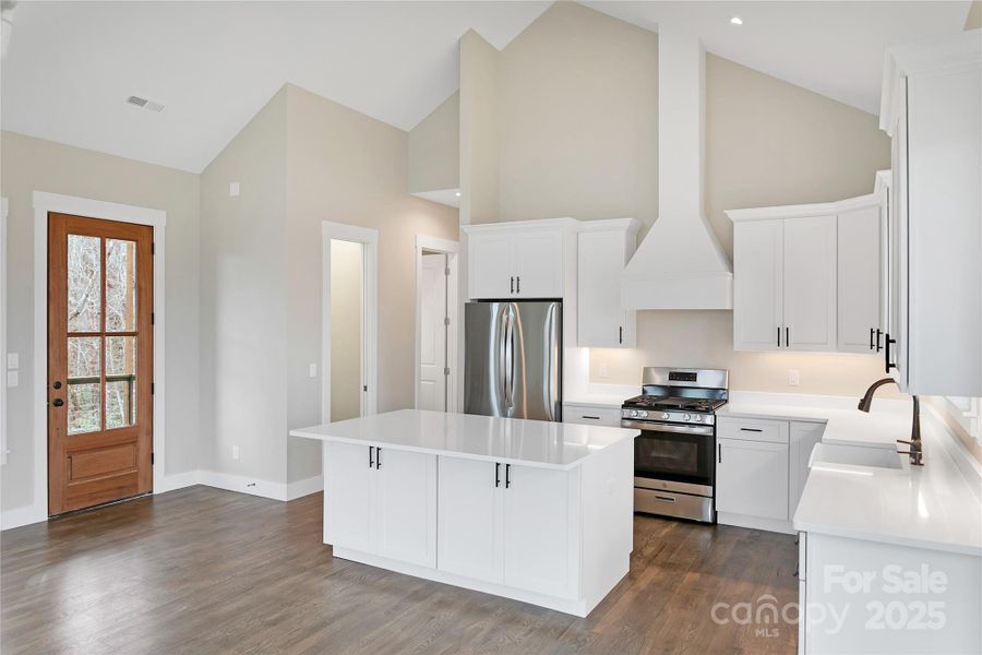 Furnished interior view inside a new home in , Pisgah Forest (Image 15).