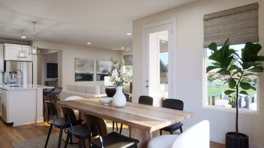 Representative furnished interior of a home built from the 4014 by Risewell Homes in Parkton Square, Kyle (Image 7).