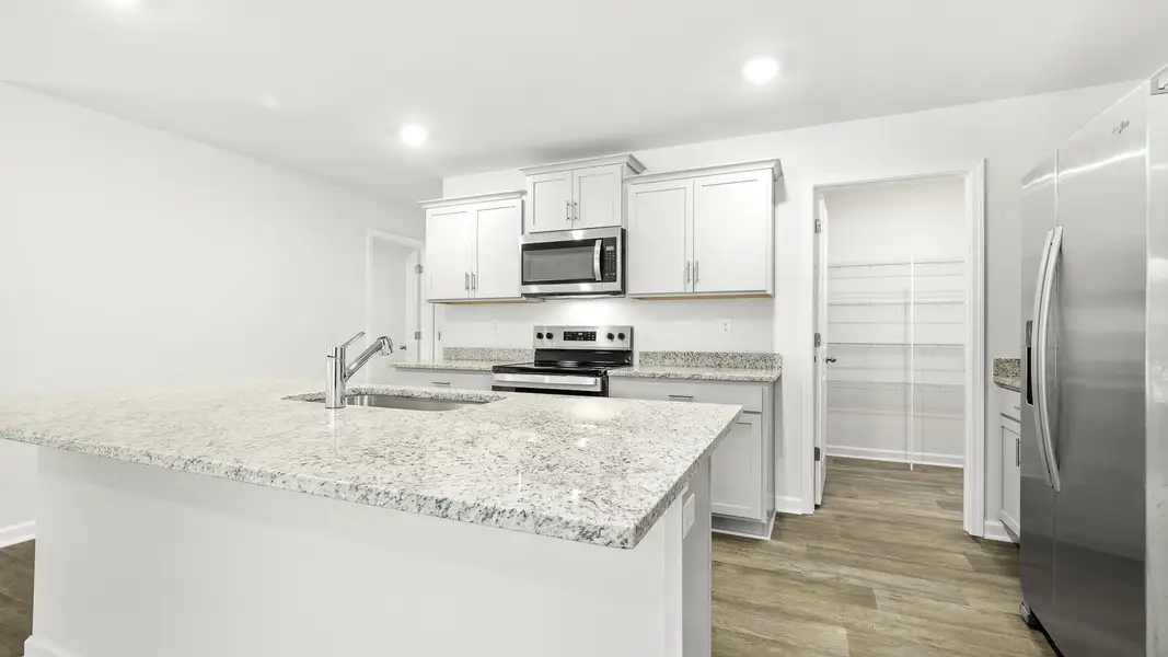 Furnished interior view inside a new home in Willow Mill, Thomasville (Image 3). Furnished interior view inside a new home in Willow Mill, Thomasville (Image 3).