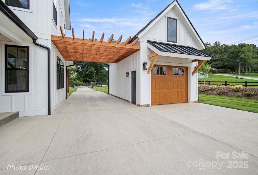 Exterior details and patio area of a home in , Mills River (Image 3). Exterior details and patio area of a home in , Mills River (Image 3).