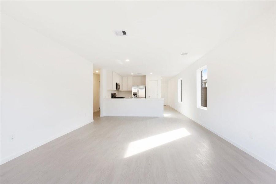 Spacious, unfurnished interior of a new home in Synova: Cottage Collection, Crosby (Image 12). Spacious, unfurnished interior of a new home in Synova: Cottage Collection, Crosby (Image 12).