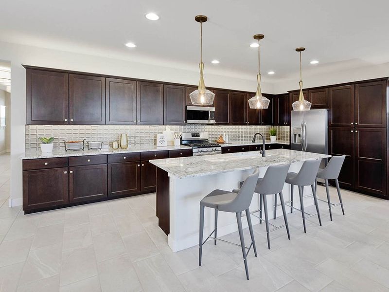 Representative furnished interior of a home built from the 40R2 by Taylor Morrison in Los Cielos at Rancho Mercado, Surprise (Image 4).