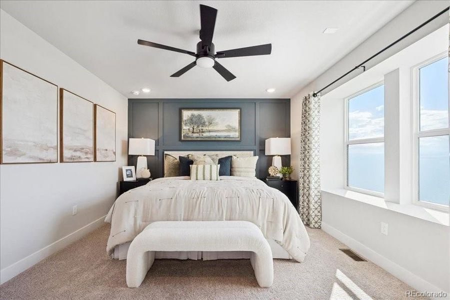 Furnished interior view inside a new home in Coyote Creek, Fort Lupton (Image 23). Furnished interior view inside a new home in Coyote Creek, Fort Lupton (Image 23).