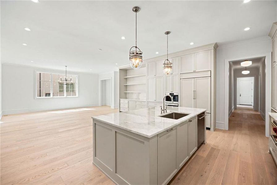 Furnished interior view inside a new home in , Atlanta (Image 3).