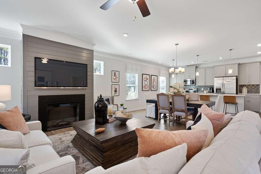 Furnished interior view inside a new home in Cobblestone Crossing Commons, Byron (Image 23).