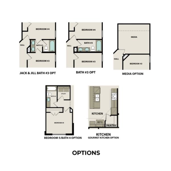 2D floor plan layout for the The Ridgeport E-BC by Davidson Homes LLC in Benders Cove, Mount Juliet, TN (Image 4). 2D floor plan layout for the The Ridgeport E-BC by Davidson Homes LLC in Benders Cove, Mount Juliet, TN (Image 4).