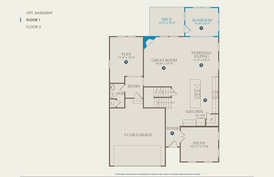 Marshall Floor Plan, Quick Move-In Home, Floor 1
