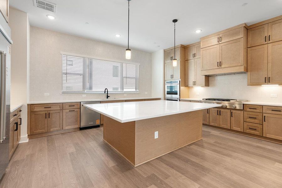 Furnished interior view inside a new home in The Grove, Austin (Image 12).