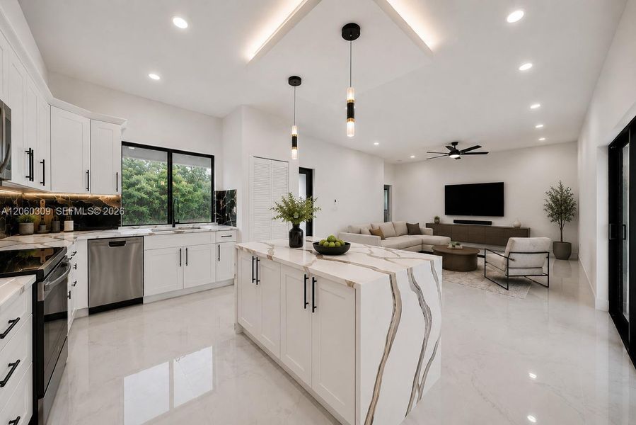 Furnished interior view inside a new home in , Lehigh Acres (Image 6).