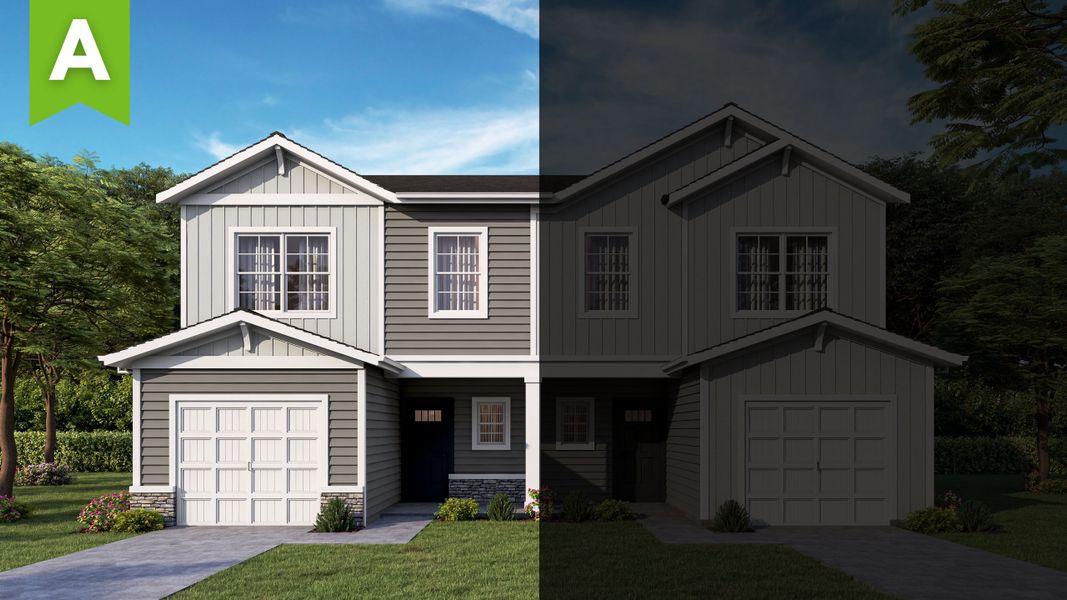 Representative exterior photo of a completed home built from the Balsa by McGuinn Homes in Sibley Village Townhomes, Sumter, SC (Image 2).