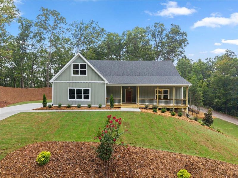 Front exterior of a new home in , Baldwin, GA, highlighting curb appeal (Image 30).