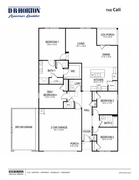 2D floor plan layout of this home in Hedge Rose, Somerville, TN (Image 5).