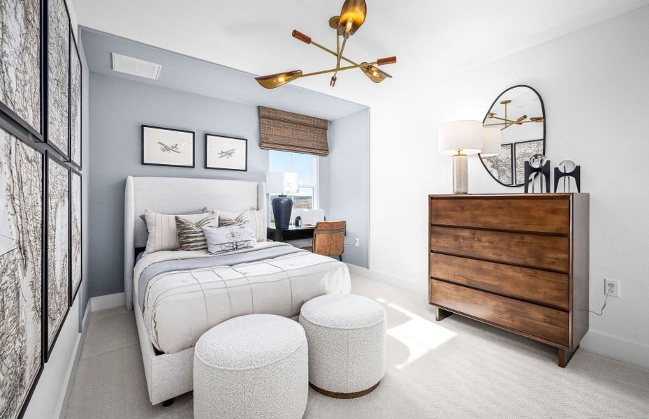Representative furnished interior of a home built from the Maroon by Pulte Homes in Cameron Place, Austin (Image 16).