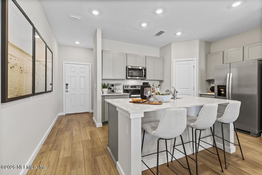 Furnished interior view inside a new home in , Jacksonville (Image 16). Furnished interior view inside a new home in , Jacksonville (Image 16).