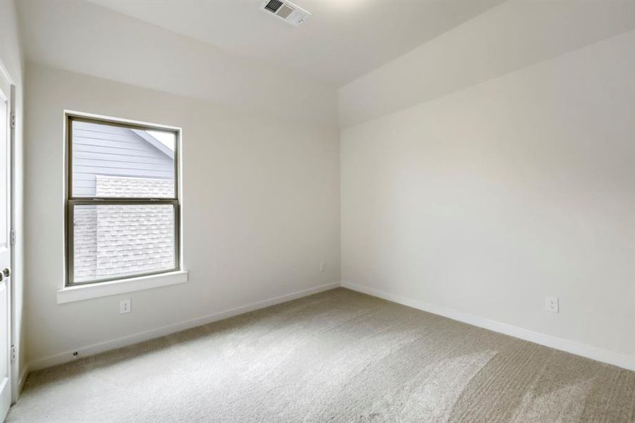 Neutral wall tones, recessed ceiling detail, and plush carpeting Neutral wall tones, recessed ceiling detail, and plush carpeting