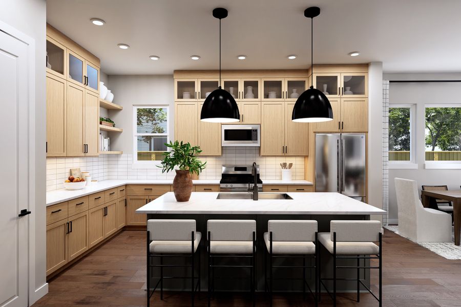 Representative furnished interior of a home built from the The Lade by David Weekley Homes in Two Step Farm - Enclave Collection, Montgomery (Image 7).